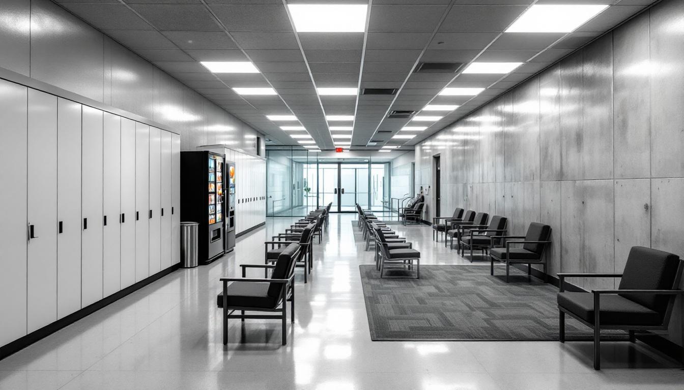 Visitation area at Indian River Juvenile Correctional Facility