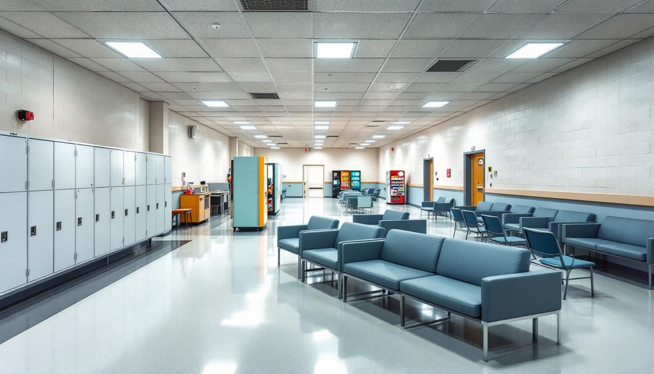 Visitation area at Trumbull County Sheriff’s Office