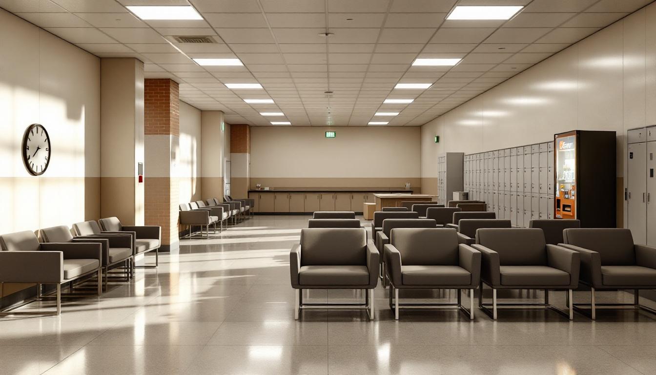 Visitation facilities and waiting area at Jefferson County Jail