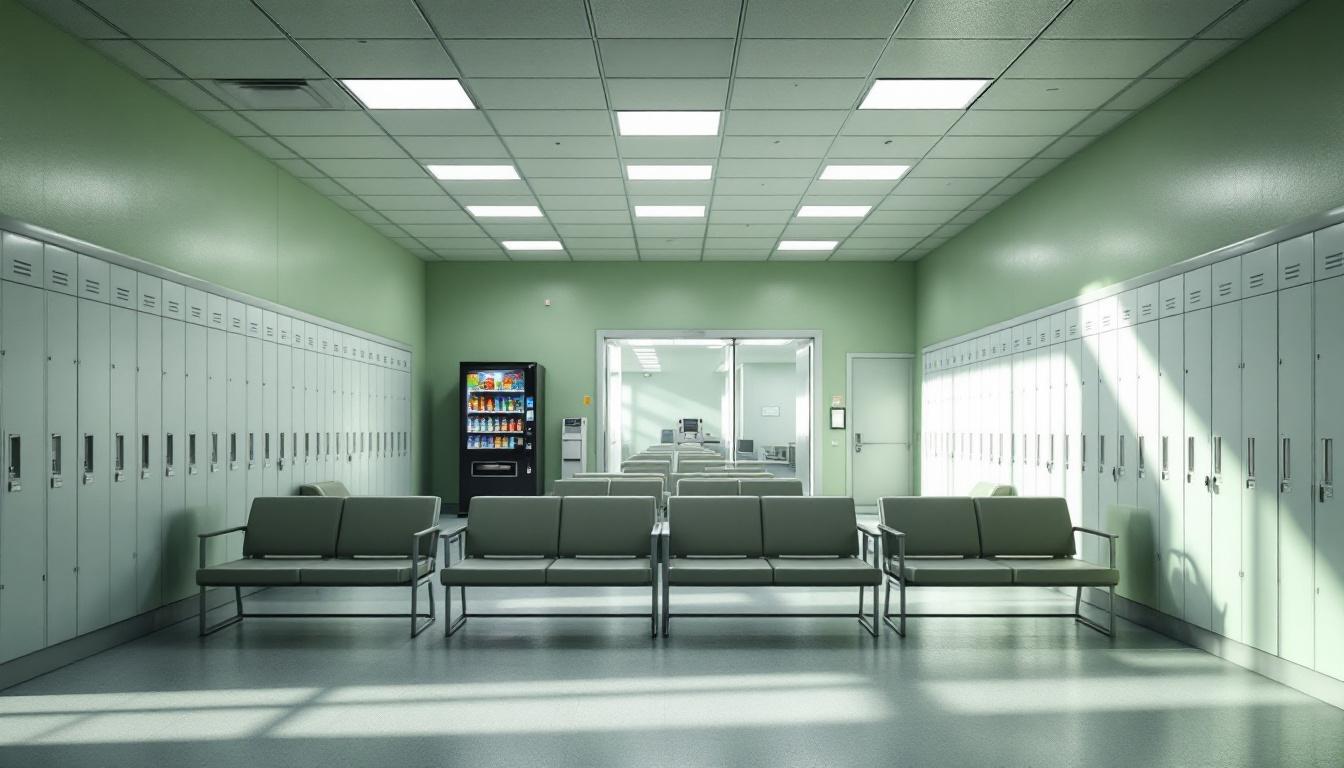 Visitation facilities and waiting area at Butler County Jail