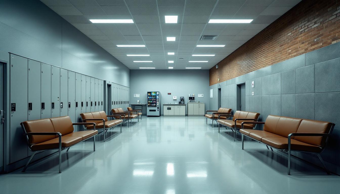 Visitation facilities and waiting area at Lorain/Medina Community Based Correctional Facility