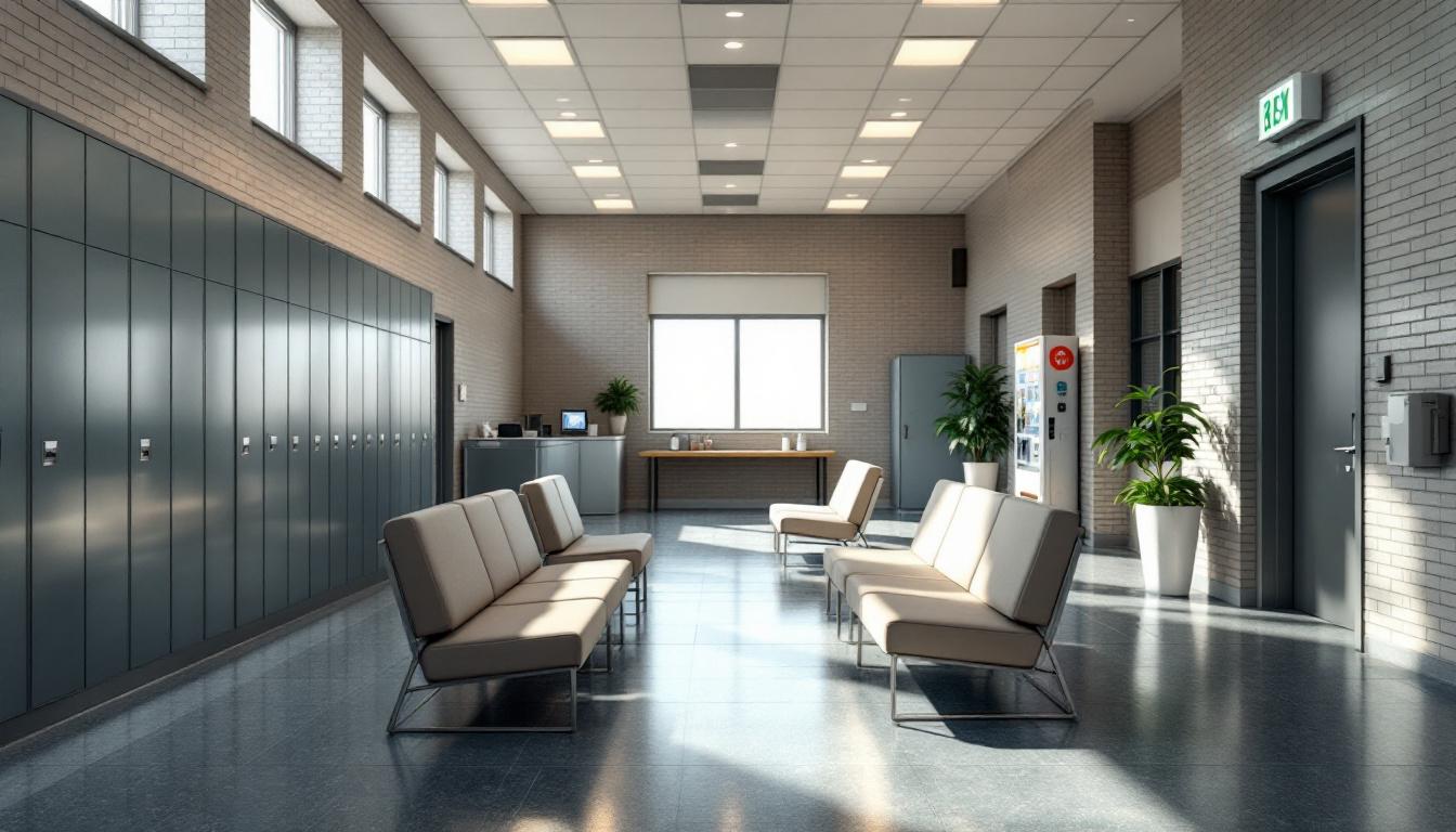 Visitation area at Morrow County Jail