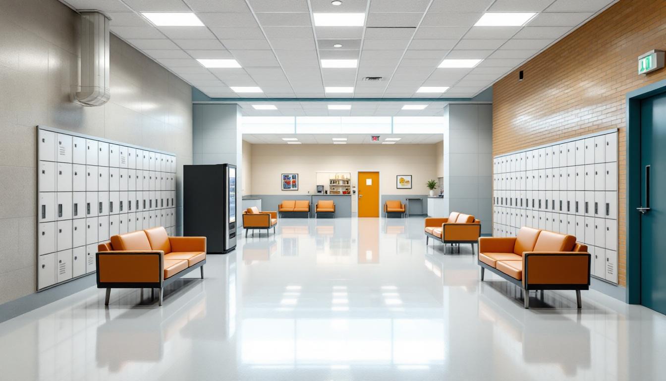 Visitation facilities and waiting area at Belmont Correctional Institute