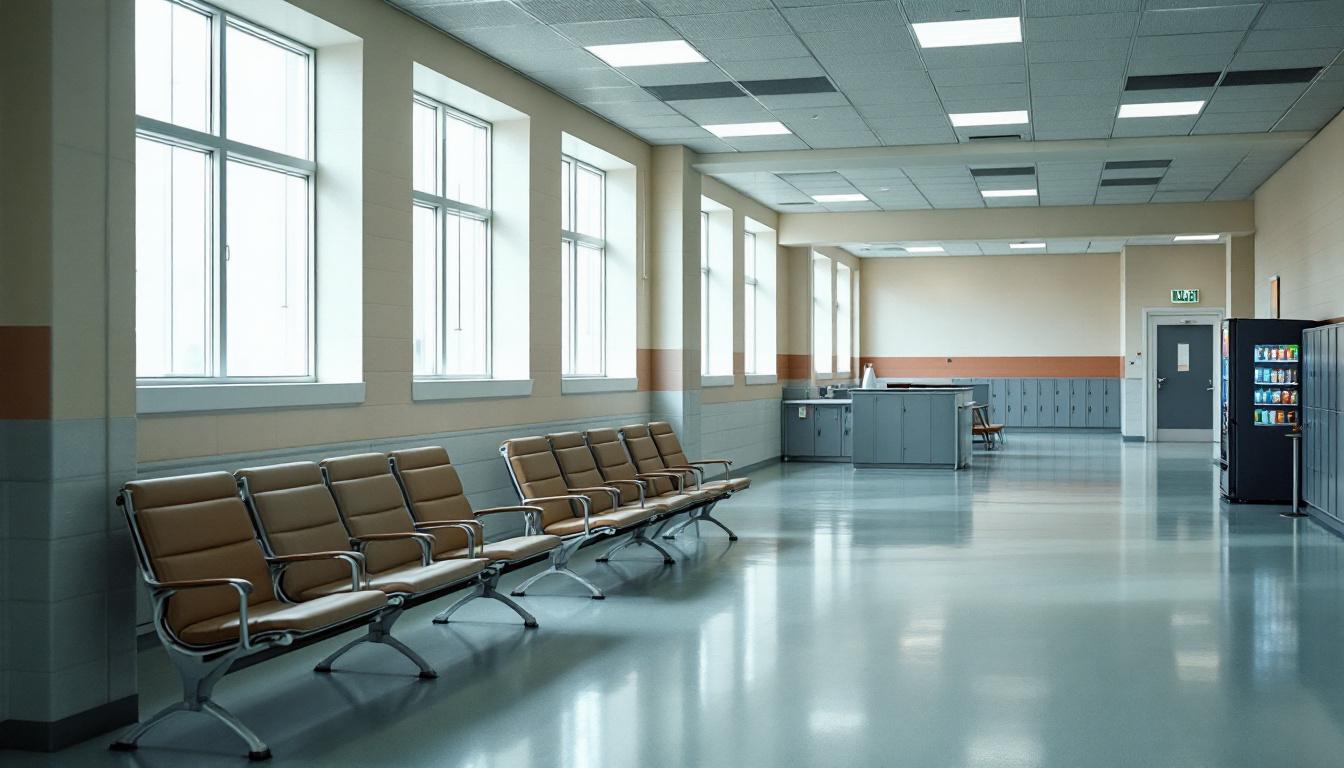 Visitation area at Western Correctional Institution