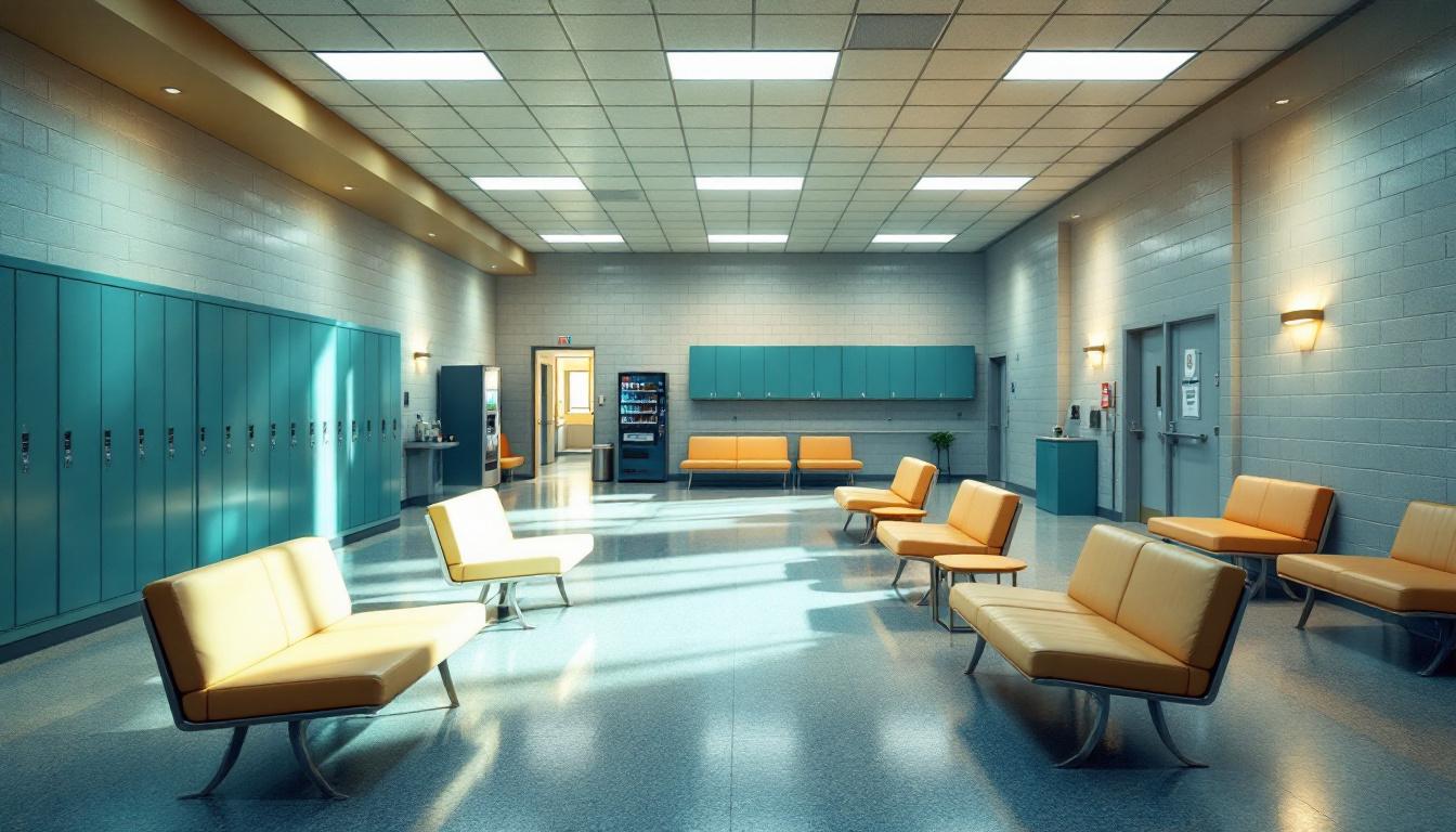 Visitation area at Baltimore County Department of Corrections