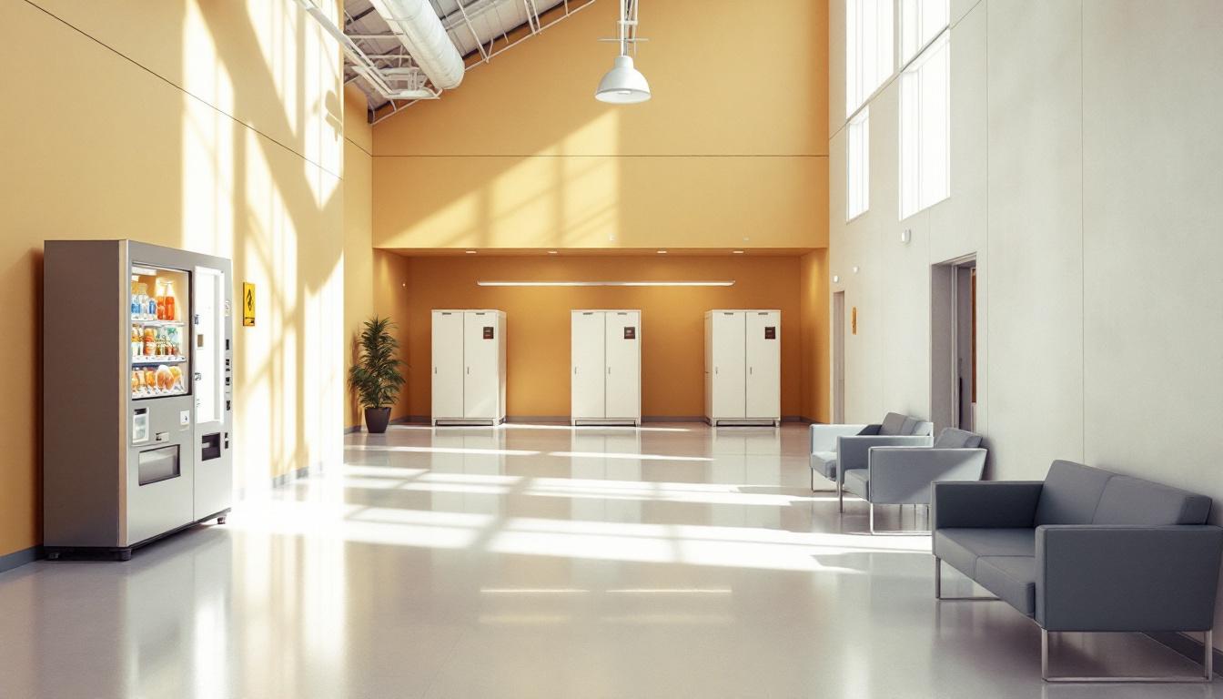 Visitation facilities and waiting area at Jessup Correctional Institution