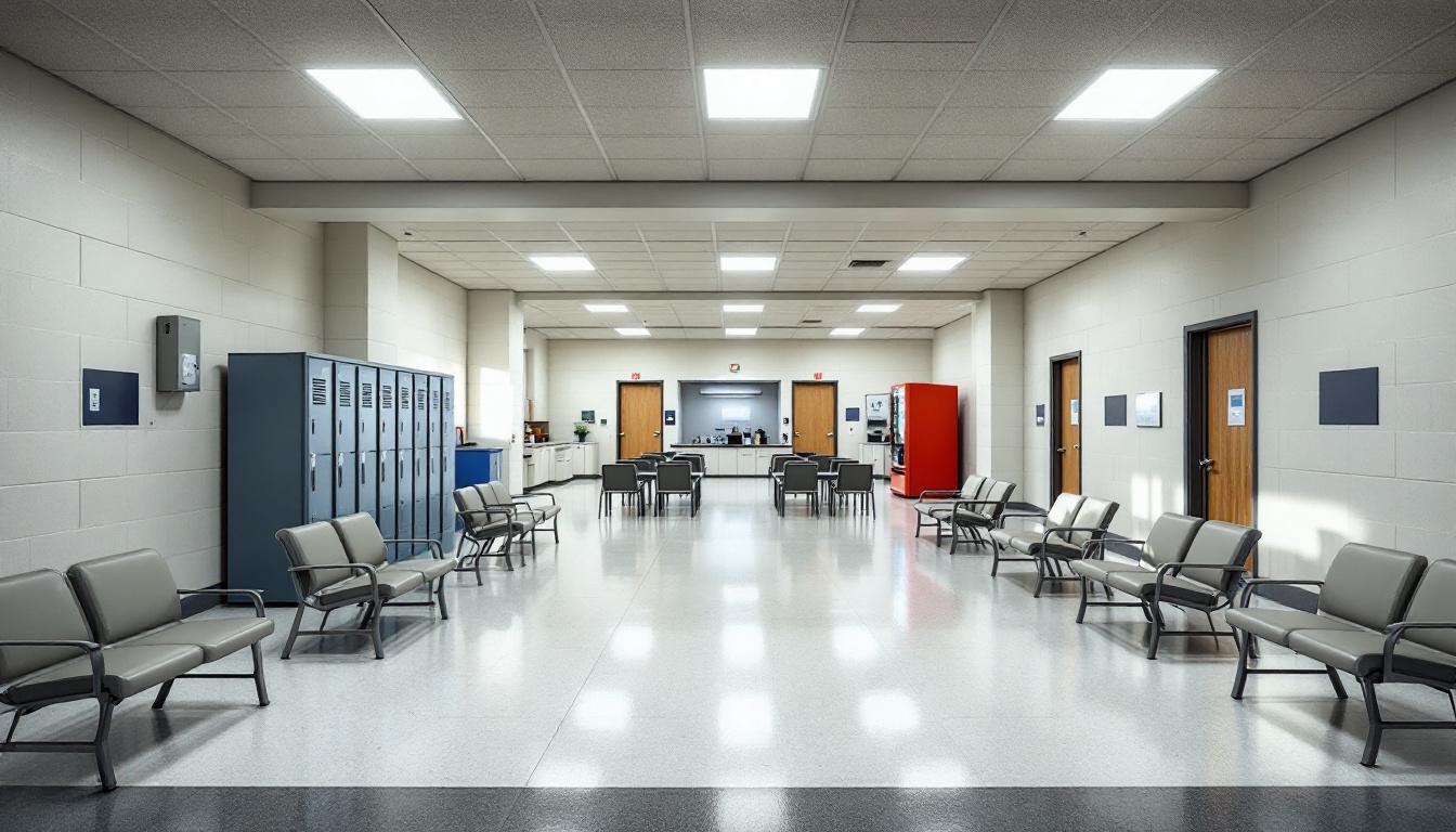 Visitation area at Central Maryland Correctional Facility