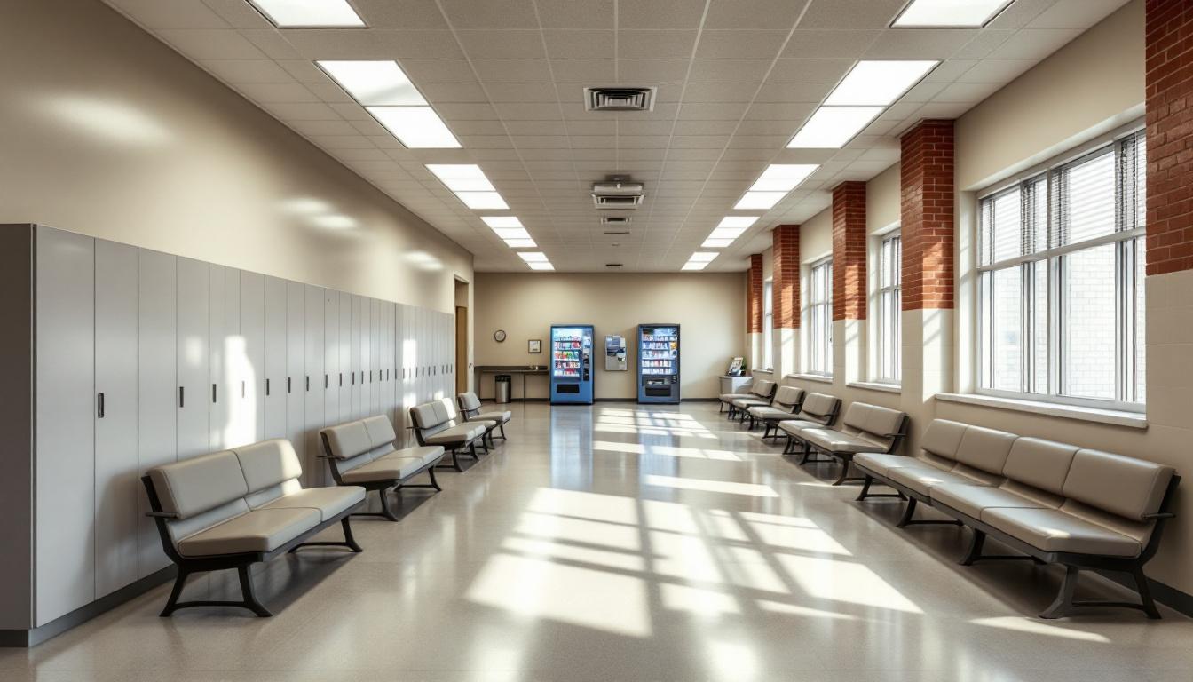 Visitation facilities and waiting area at Montgomery County Detention Center