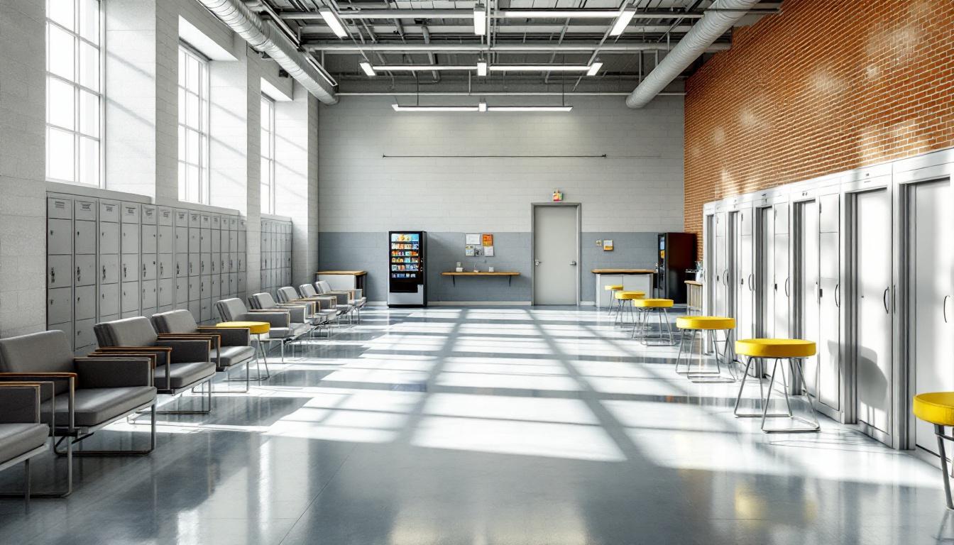 Visitation facilities and waiting area at Charles H. Hickey,Jr. School