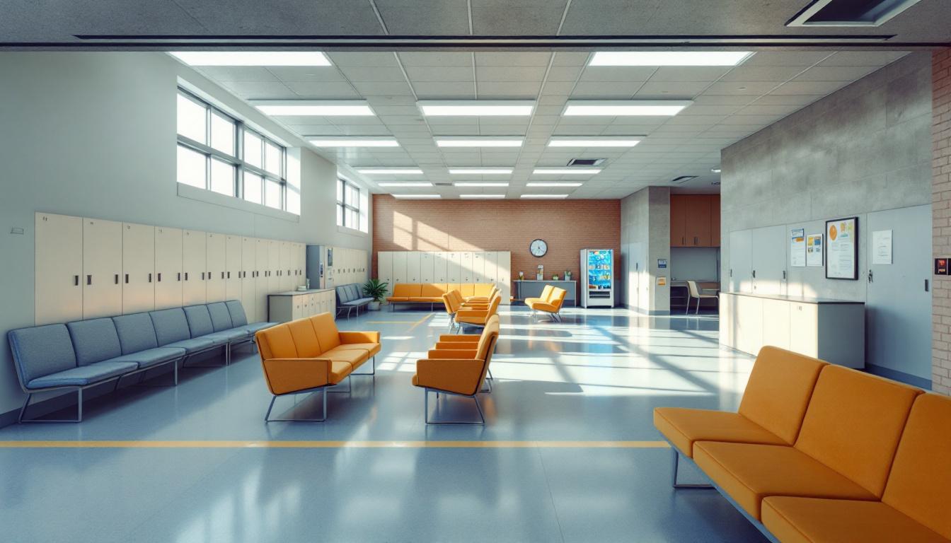 Visitation area at Wicomico County Corrections Center