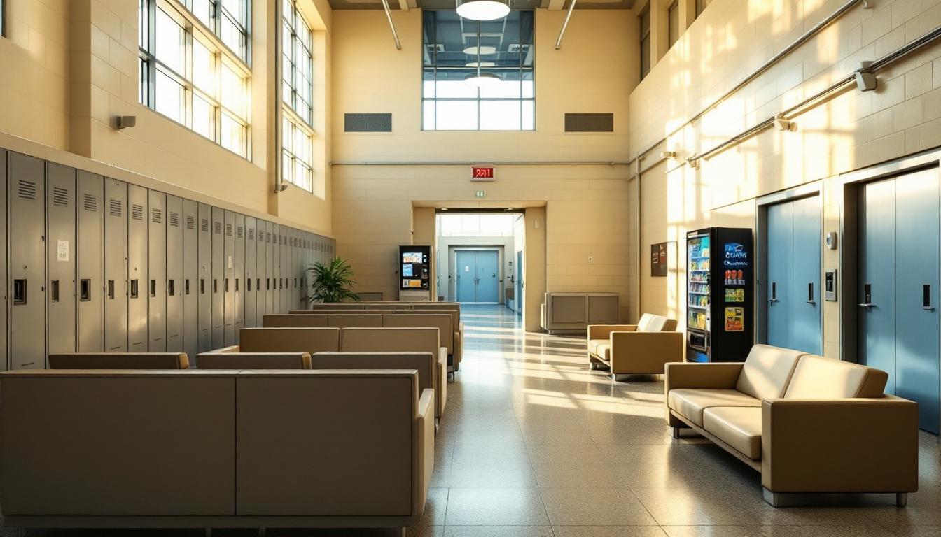 Visitation facilities and waiting area at Wicomico County Corrections Center