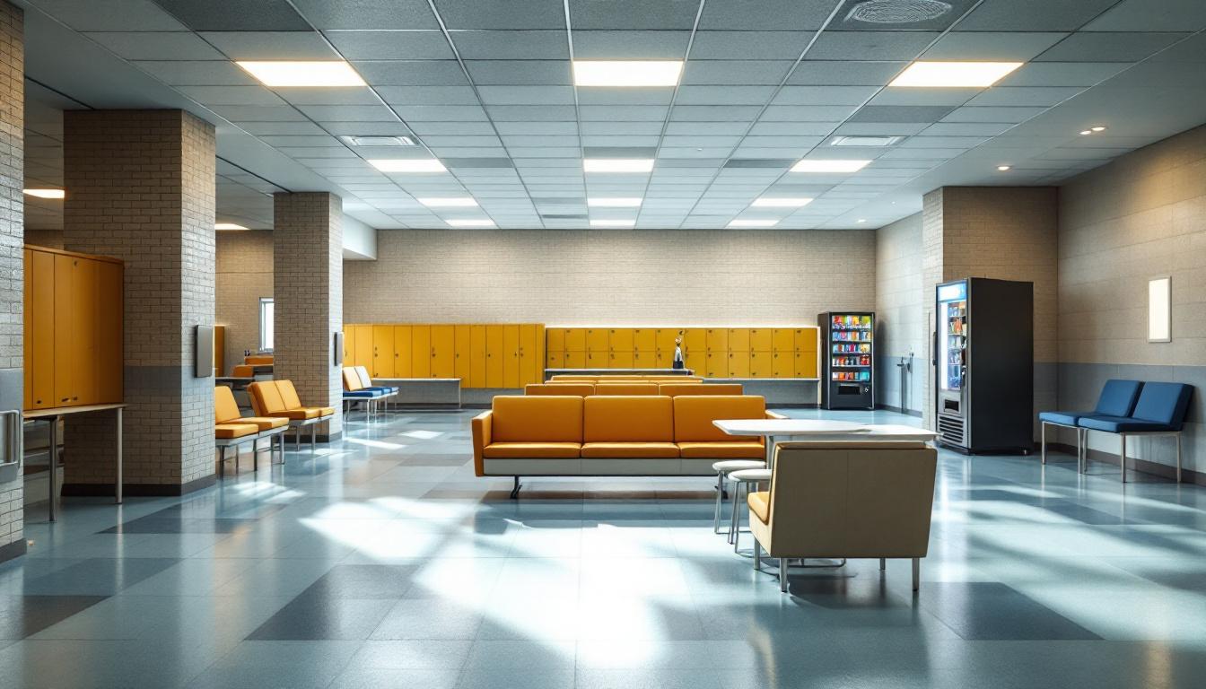 Visitation facilities and waiting area at Carroll County Detention Center