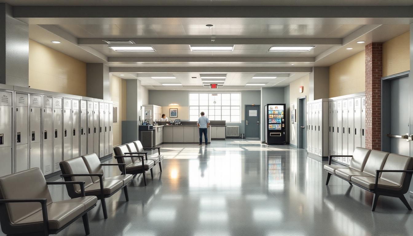 Visitation facilities and waiting area at Dorchester County Detention