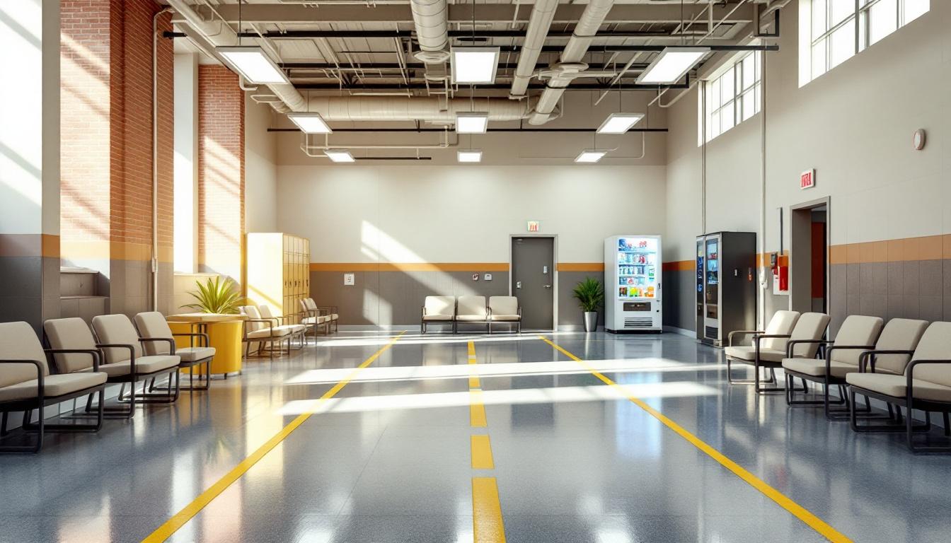 Visitation area at Eastern Oregon Correctional Institution
