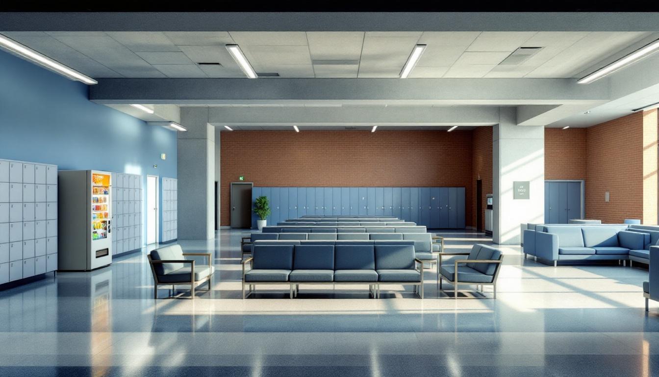 Visitation area at Two Rivers Correctional Institution