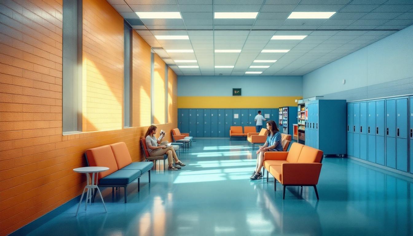 Visitation area at Deer Ridge Correctional Institution