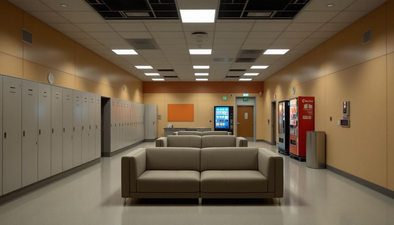 Visitation facilities and waiting area at Santiam Correctional Institution