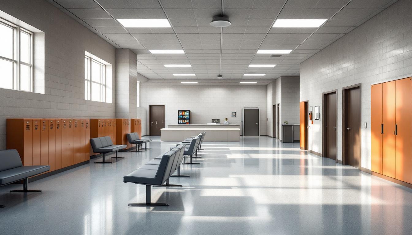 Visitation area at Clackamas County Jail