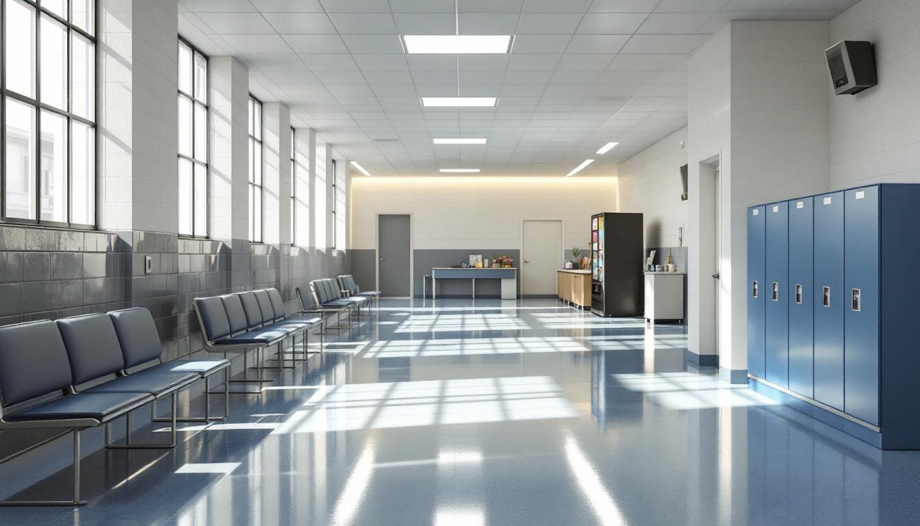 Visitation facilities and waiting area at Coffee Creek Correctional Facility