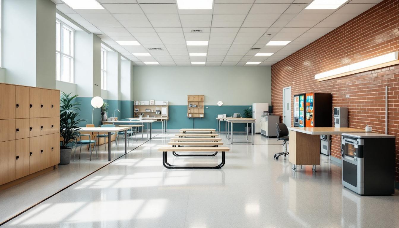 Visitation facilities and waiting area at Multnomah County Inverness Jail