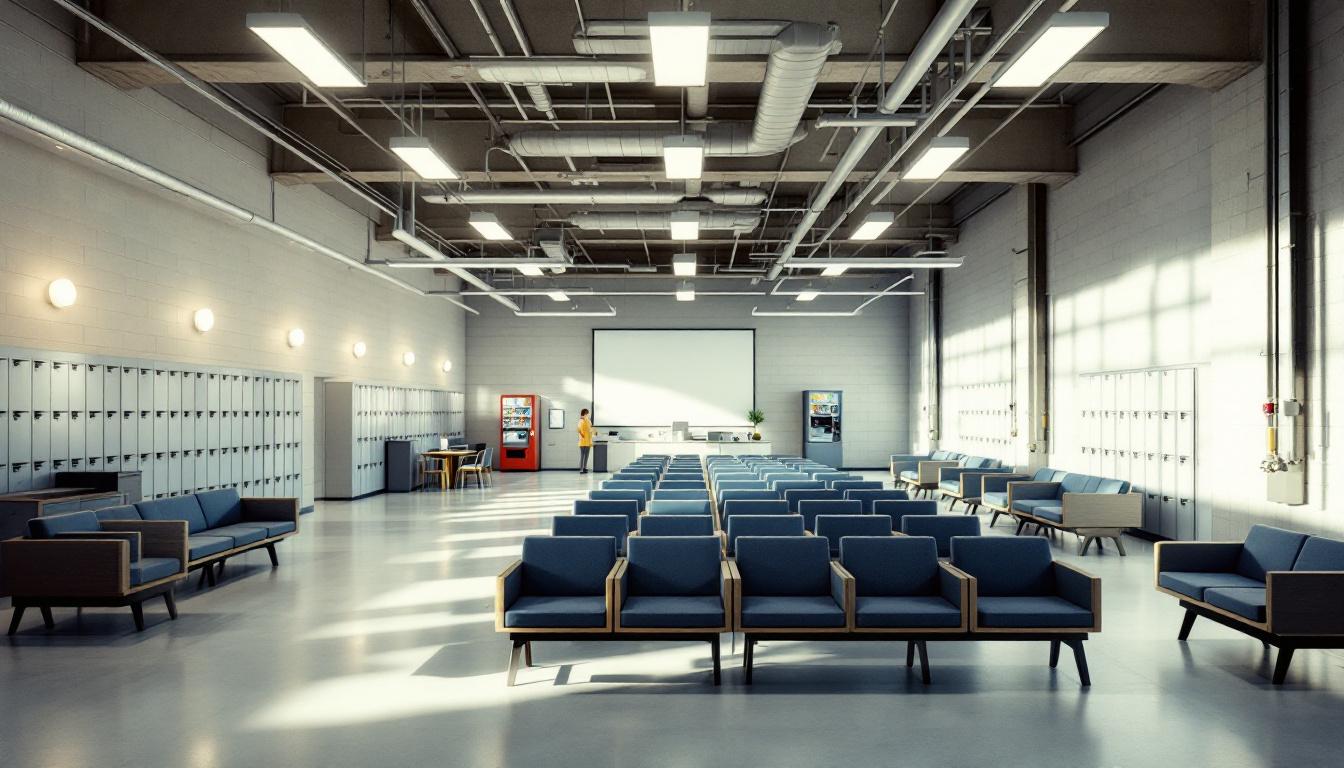 Visitation facilities and waiting area at Eastern Oregon Correctional Institution