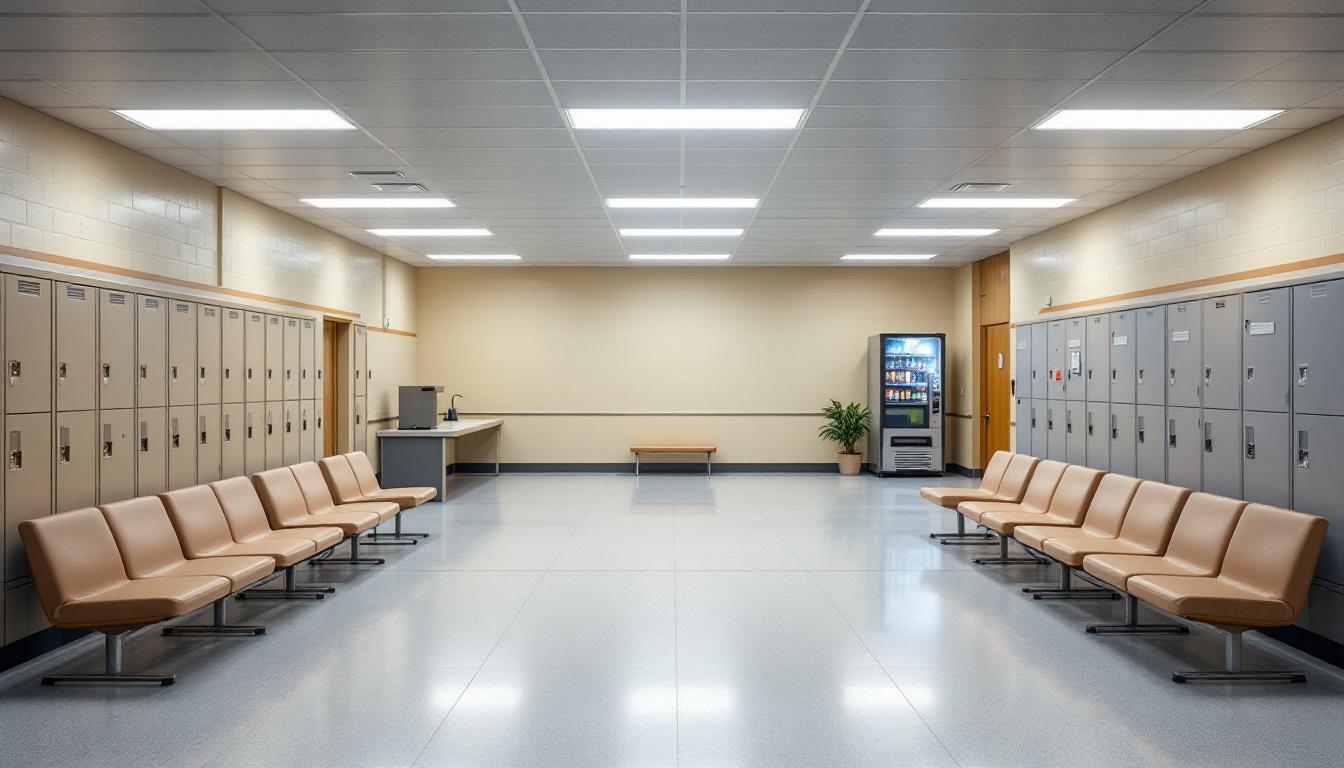 Visitation facilities and waiting area at Deschutes County Adult Jail