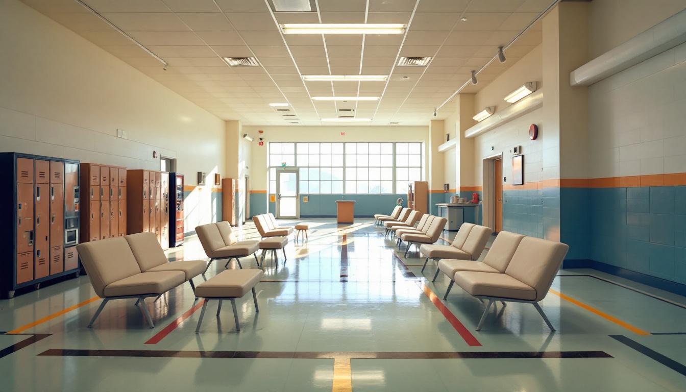 Visitation area at Shutter Creek Correctional Institution