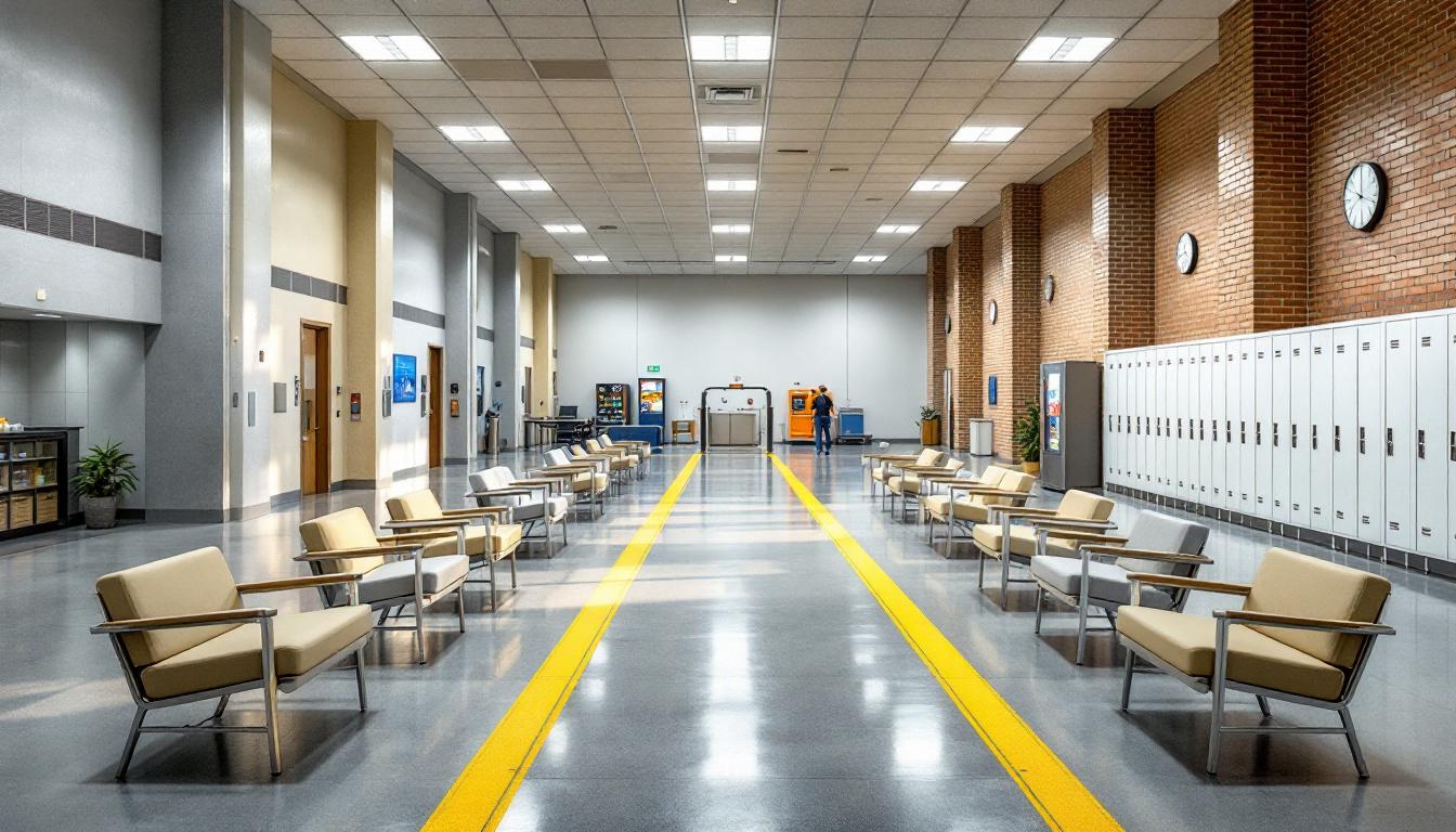 Visitation area at Butts County Sheriff's Office