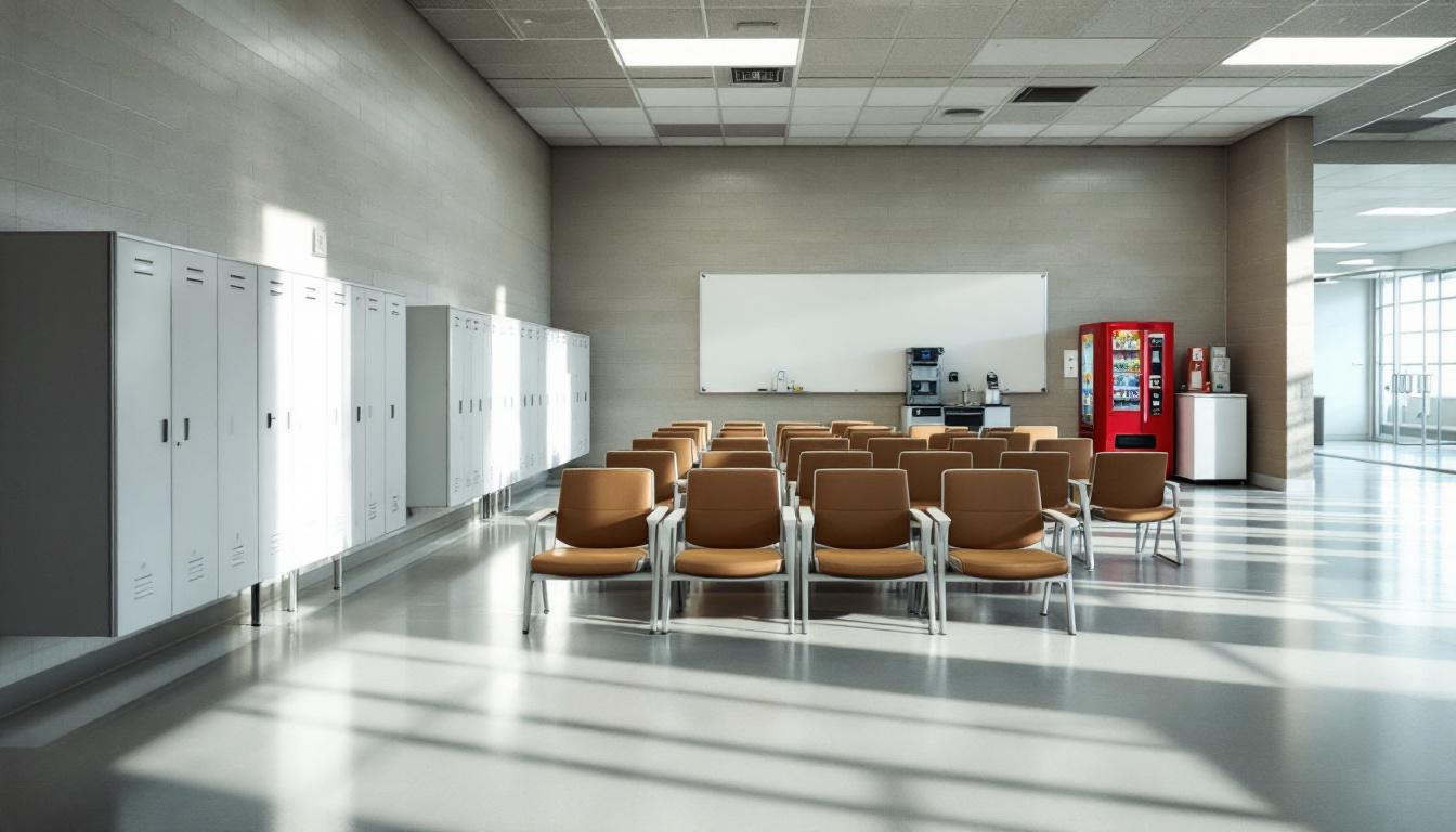 Visitation facilities and waiting area at Treutlen Probation Det Center