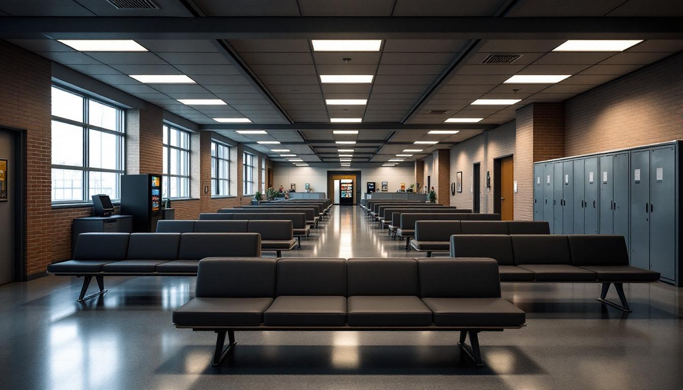 Visitation facilities and waiting area at Liberty County Sheriff's Office
