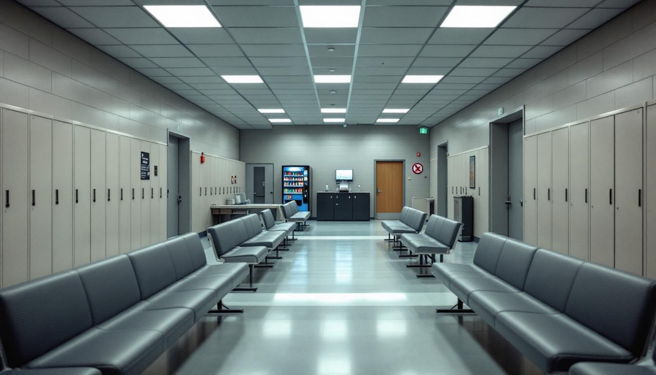 Visitation area at United States Penitentiary, Pollock