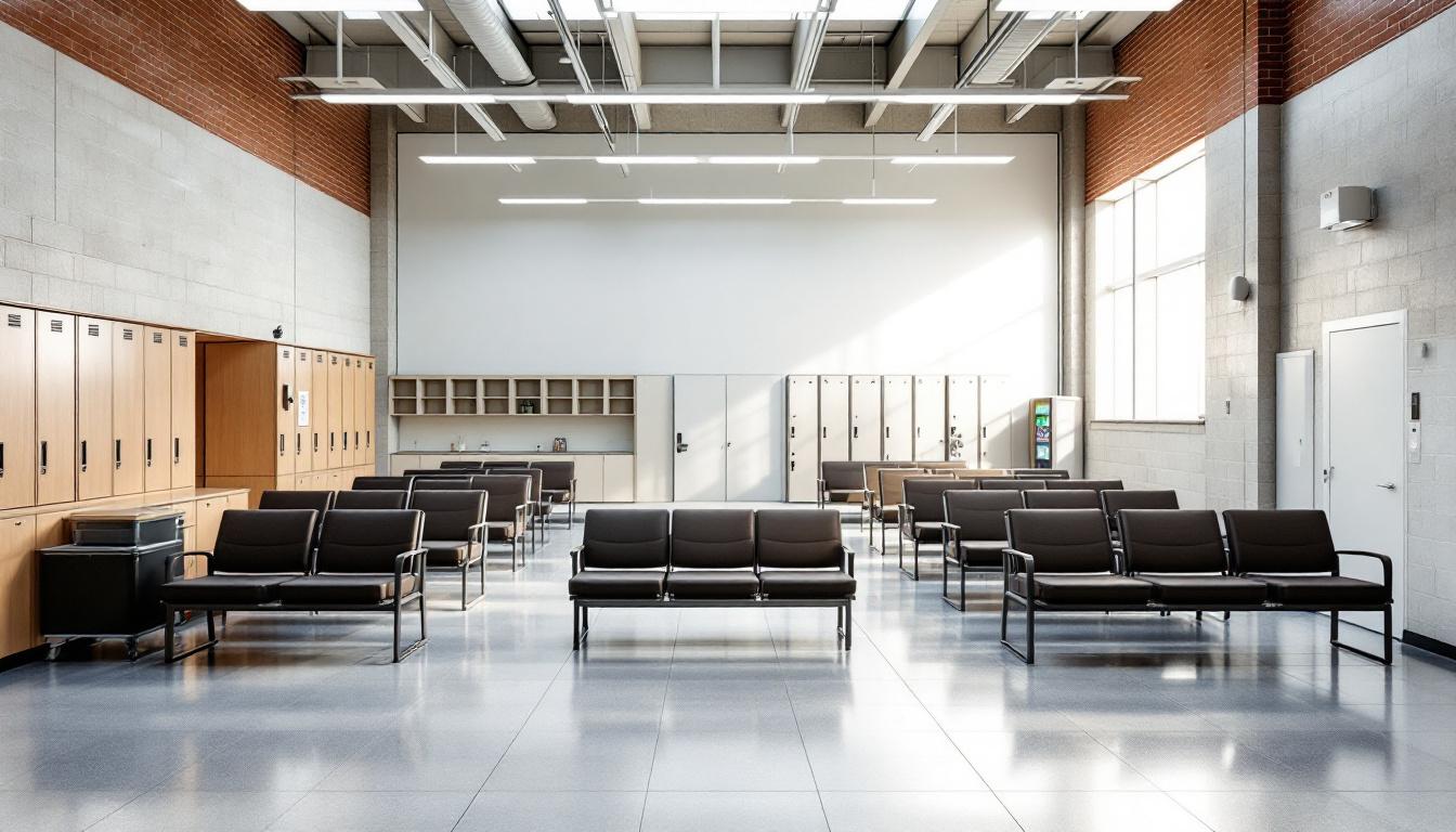 Visitation area at Cobb County Sheriff's Office Adult Detention Center