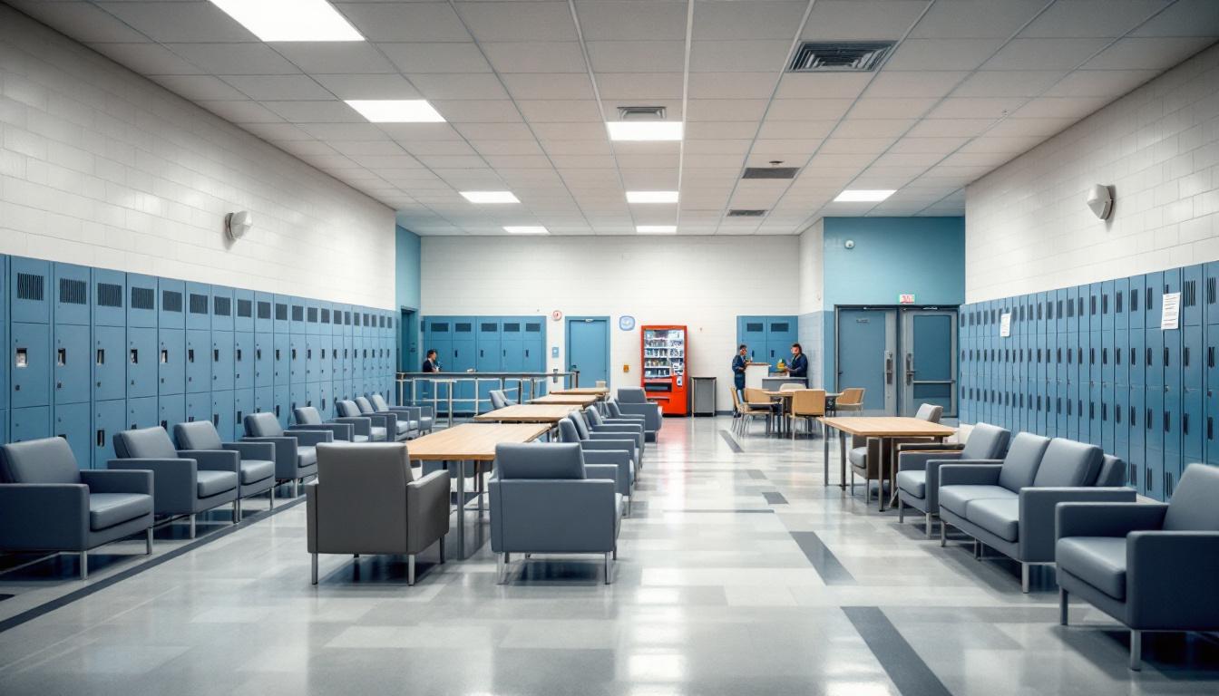 Visitation area at Jenkins Correctional Center