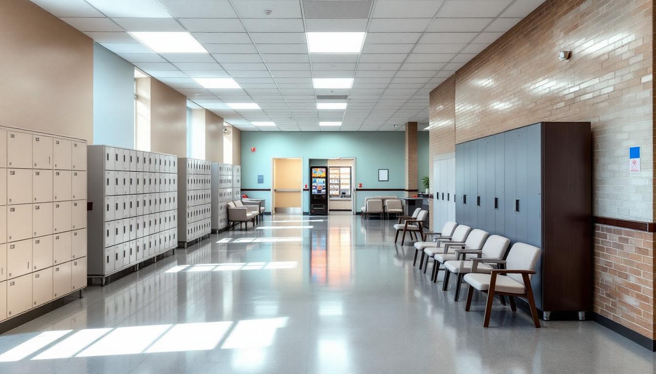 Visitation area at Habersham County Sheriff's Office