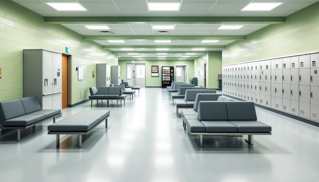 Visitation area at Murray County Jail