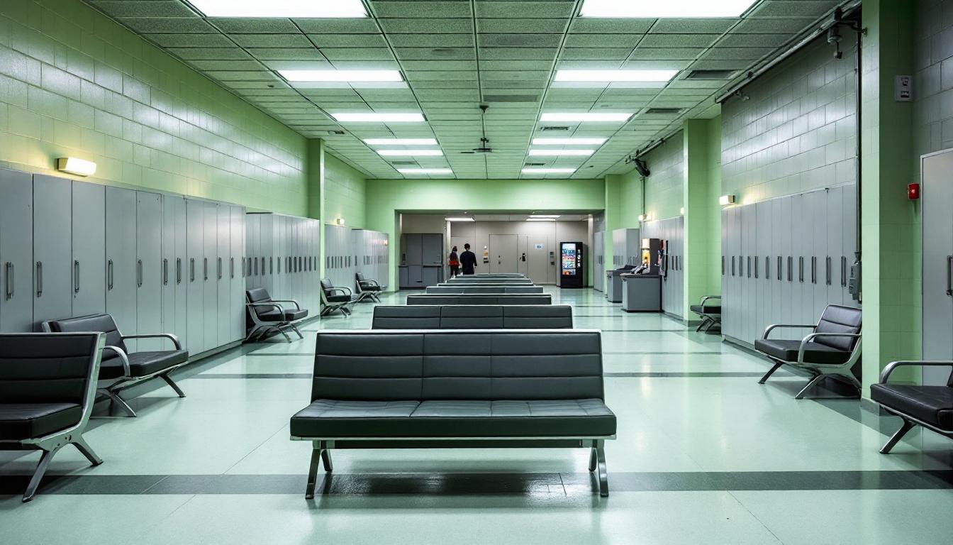 Visitation facilities and waiting area at Chattooga County Sheriff's Office