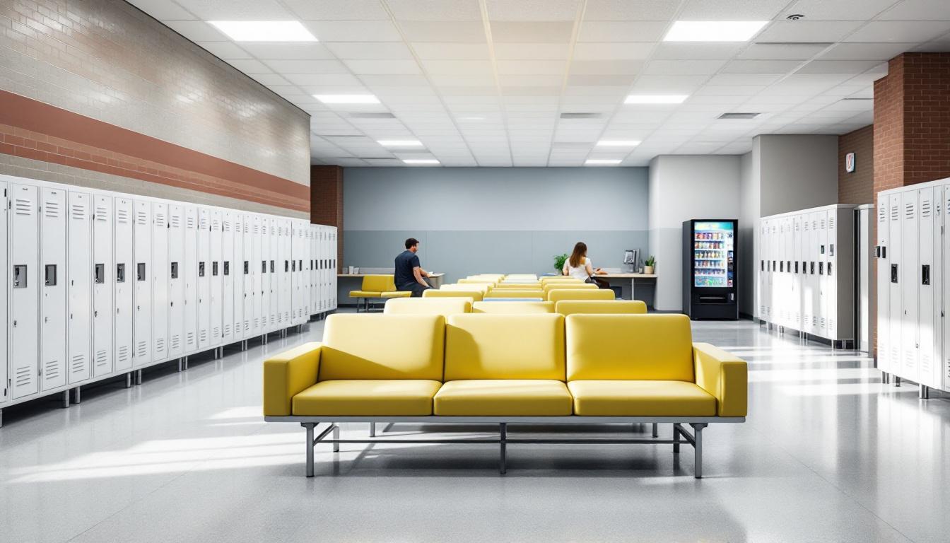 Visitation area at DeKalb County Jail