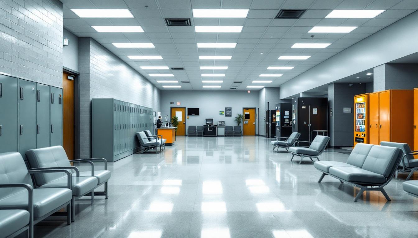 Visitation facilities and waiting area at Screven County Prison Not The Jail