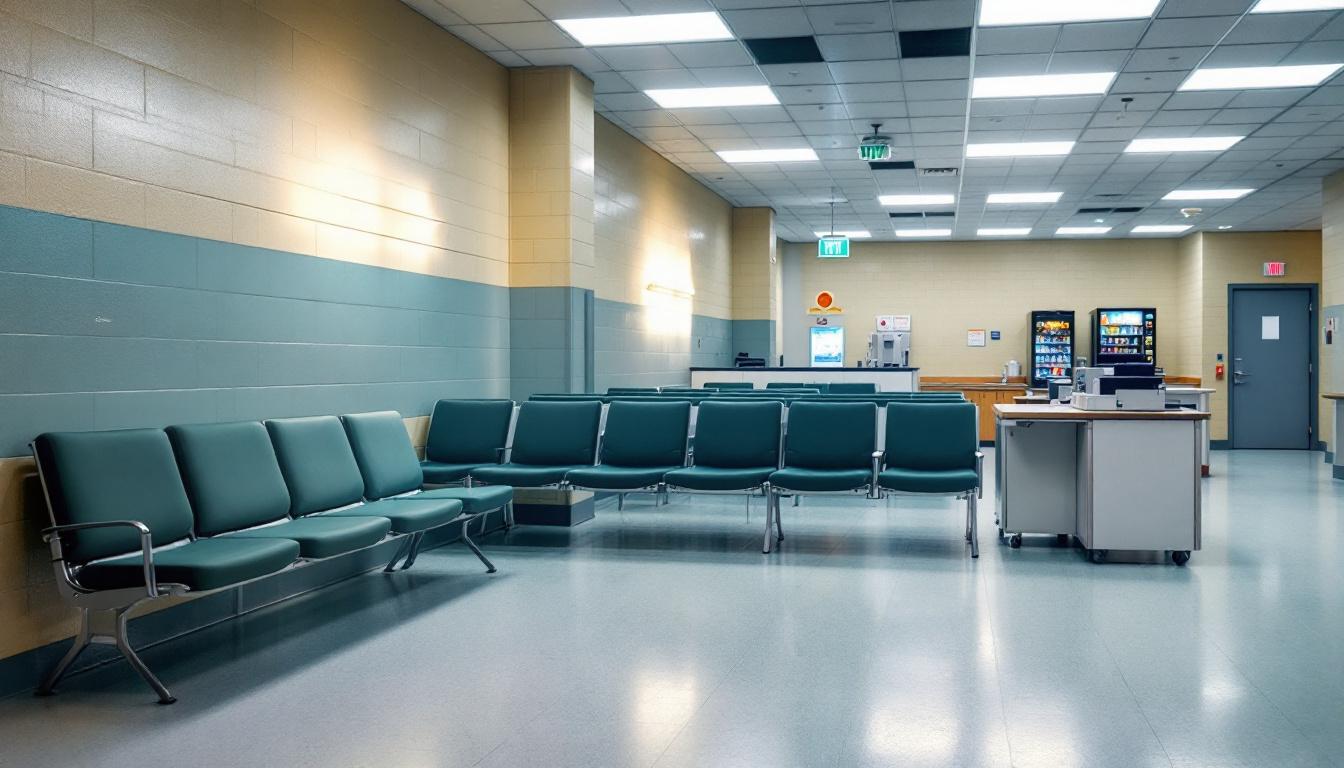 Visitation area at Chatham County Sheriff's Office
