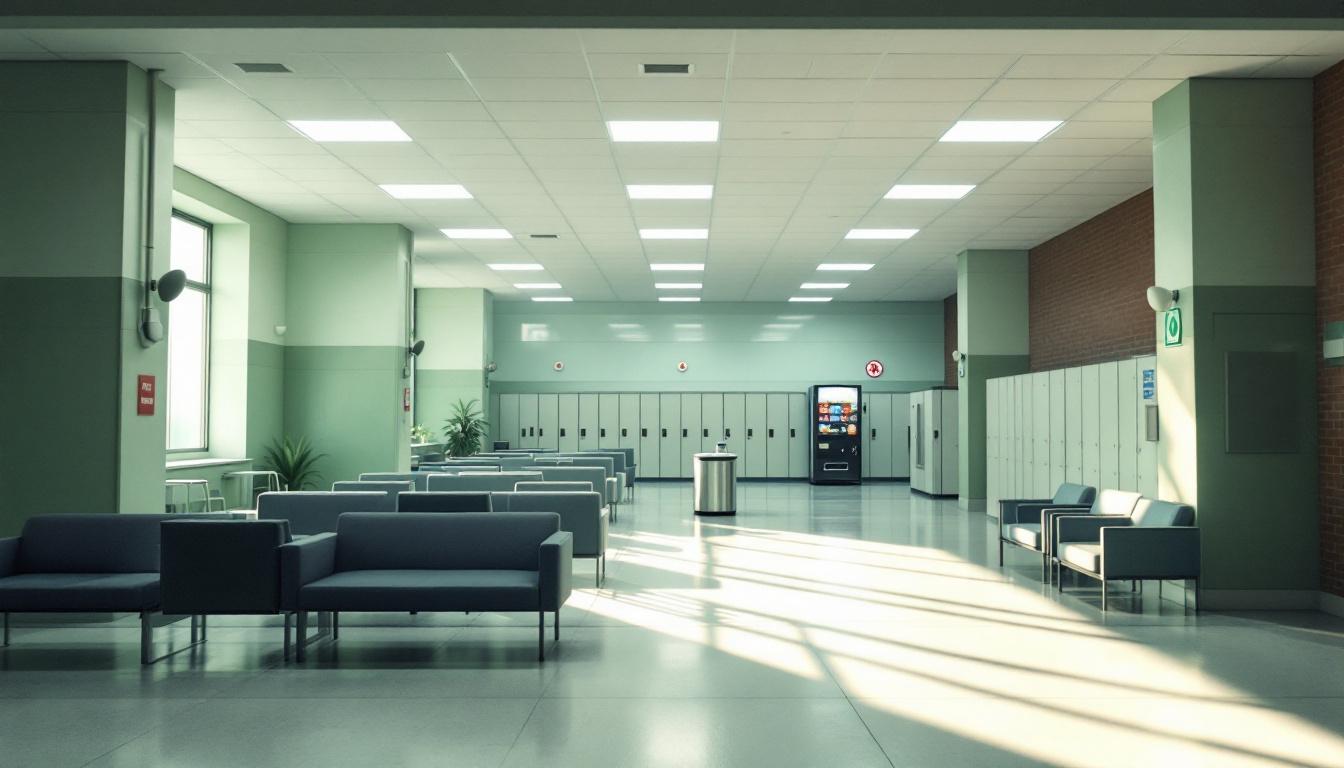 Visitation area at Hall County Correctional Institution