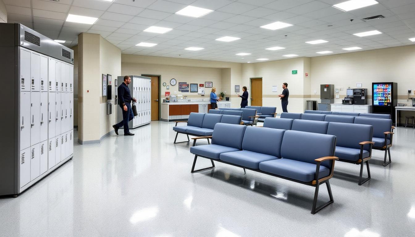 Visitation area at Gordon County Jail
