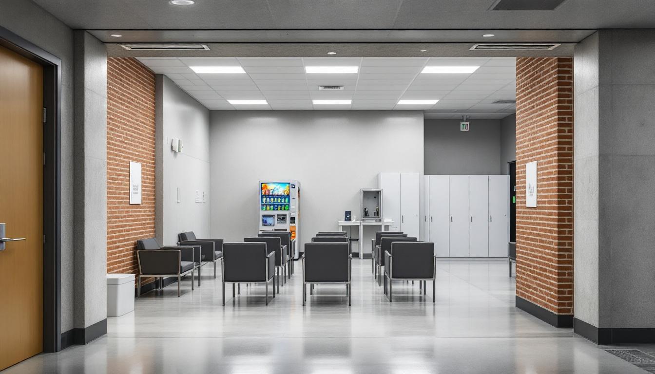 Visitation area at Houston County Detention Center