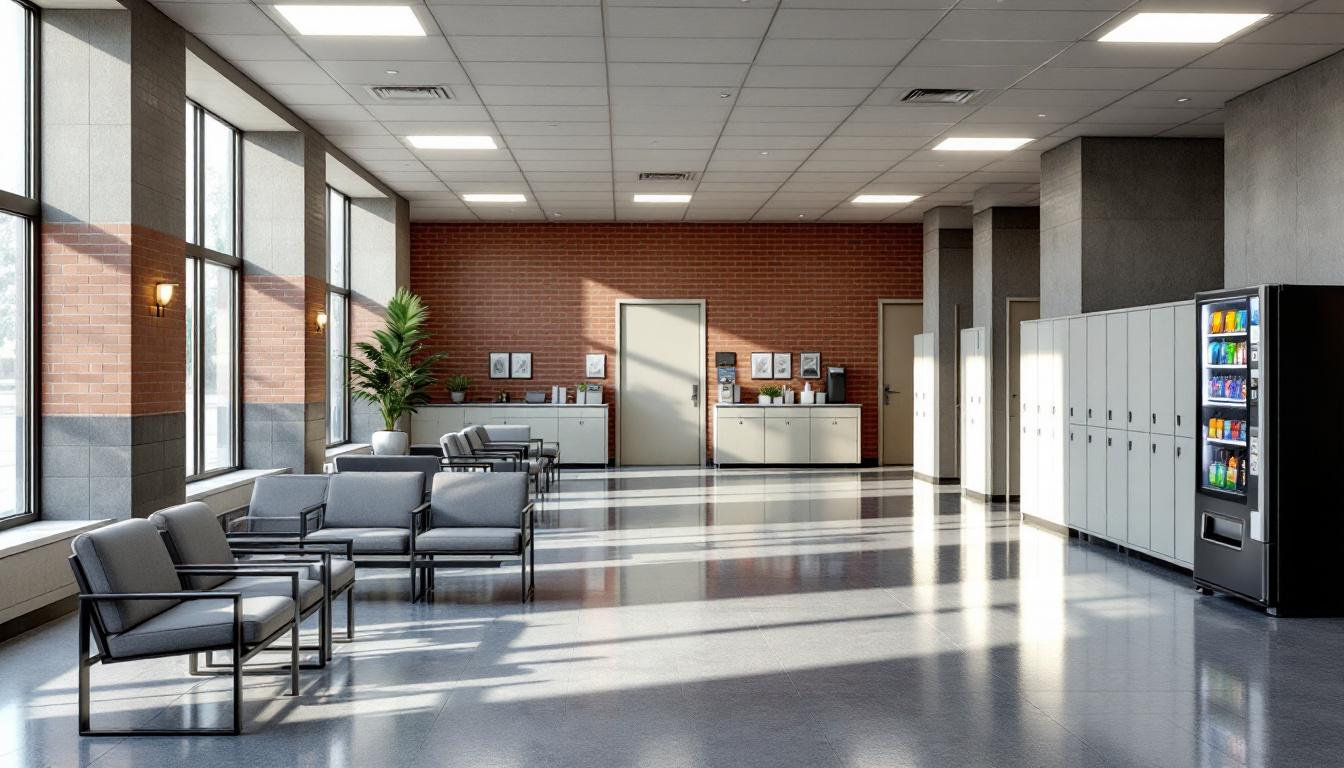 Visitation area at Smith State Prison