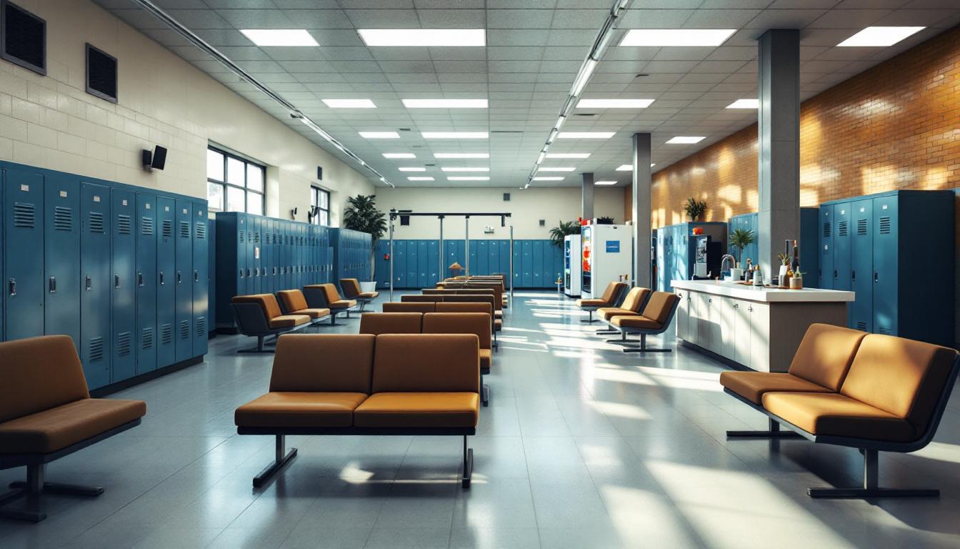 Visitation facilities and waiting area at Muscogee County Prison