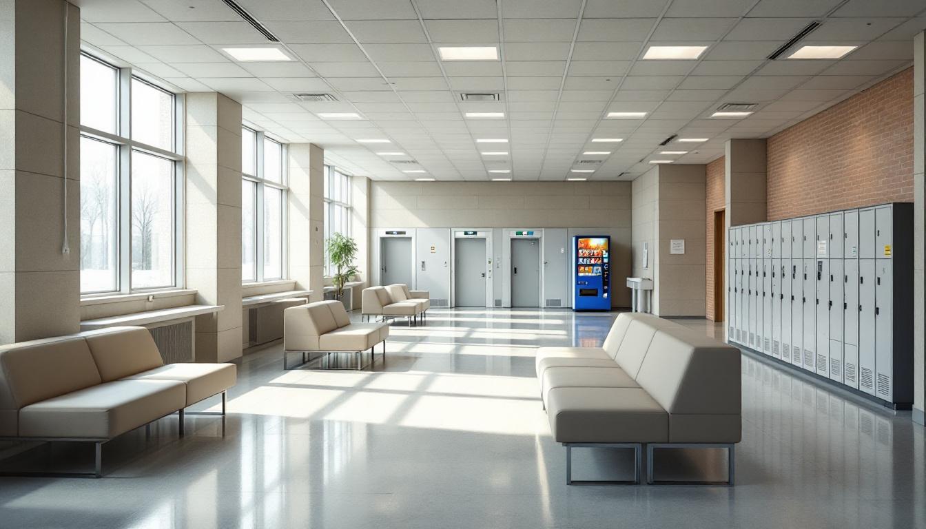 Visitation facilities and waiting area at Catoosa County Sheriff's Office