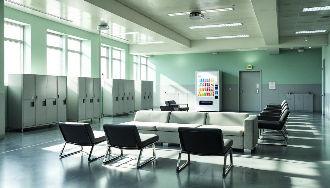 Visitation facilities and waiting area at Telfair County Jail