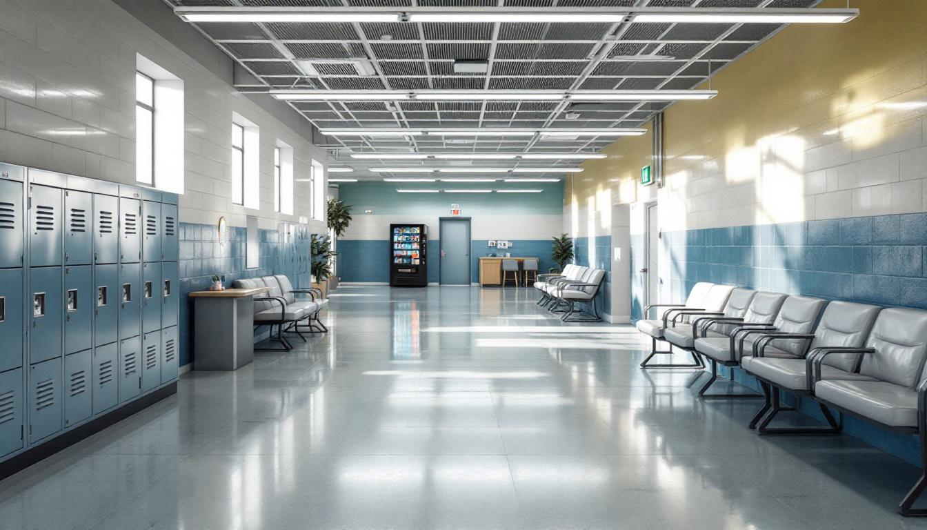 Visitation facilities and waiting area at Muscogee County Jail