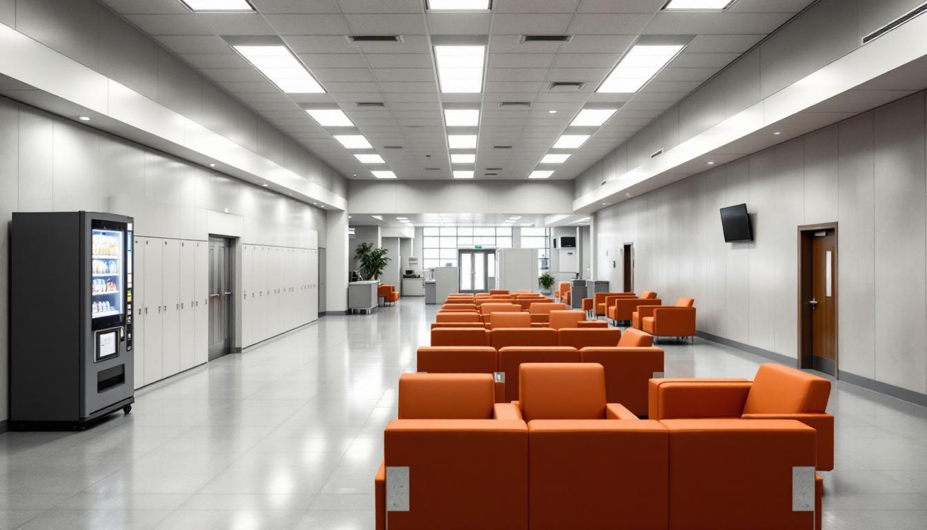 Visitation area at Mitchell County Correctional Institute