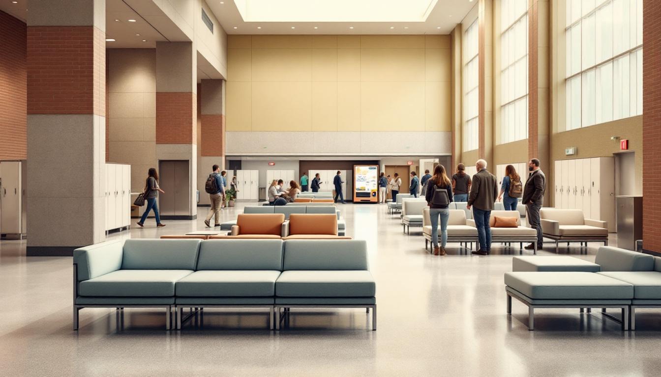 Visitation facilities and waiting area at Bainbridge Probation Substance Abuse Center