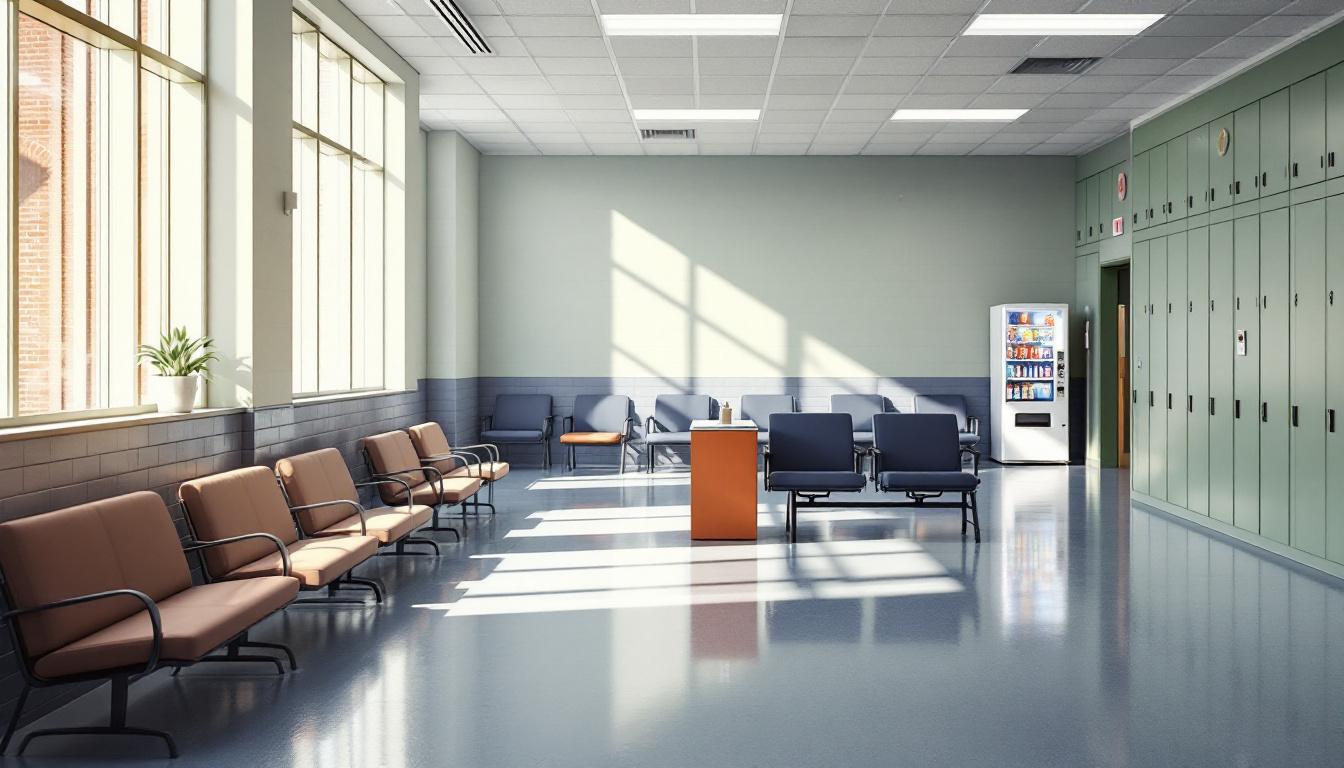Visitation area at Wheeler Correctional Facility